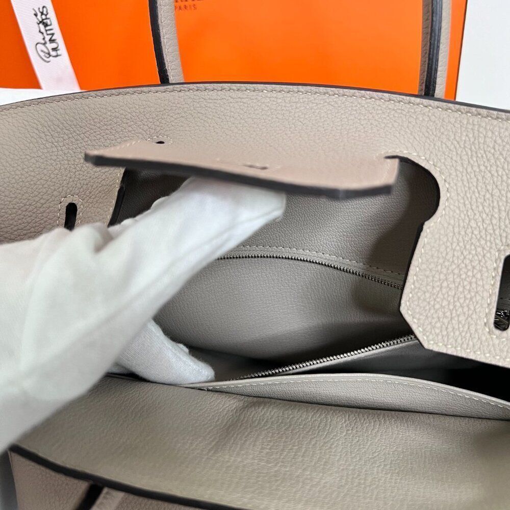 100% Authentic Hermes Birkin 30 Trench Togo PHW Stamp T - Picture 15 of 16